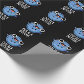 Niedlich als Button-Funny-Nähen Puff Dark BG Geschenkpapier (Ecke)
