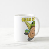 Niedlich als Button — GECKO Kaffeetasse (VorderseiteRechts)