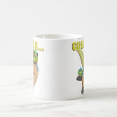 Niedlich als Button — GECKO Kaffeetasse (Mittel)