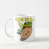 Niedlich als Button — GECKO Kaffeetasse (Links)
