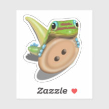 Niedlich als Button - GECKO ohne Text