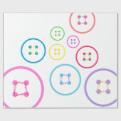 Niedlich als Button Geschenkpapier (Flach)
