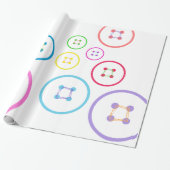 Niedlich als Button Geschenkpapier (Ungerollt)