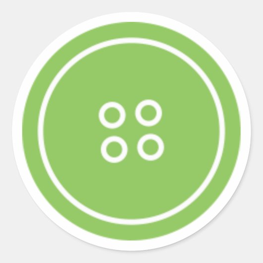 Niedlich als Button (grün) Runder Aufkleber (Vorderseite)