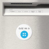 Niedlich als Button - Junge Magnet (In Situ (Geschirrspüler))
