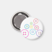 Niedlich als Button Magnet (Vorderseite/Rückseite)