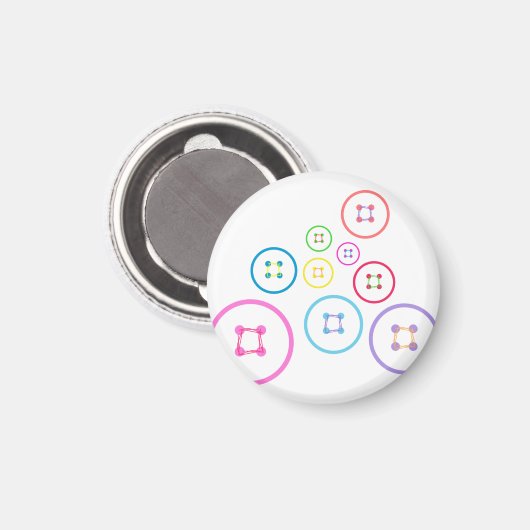 Niedlich als Button Magnet (Vorderseite/Rückseite)