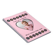 Niedlich als Button Pink Baby Erinnerungen Journal Notizblock (Rechte Seite)