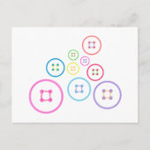 Niedlich als Button Postkarte (Vorderseite)