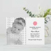 Niedlich als Button (rosa) Ankündigung (Stehend Vorderseite)