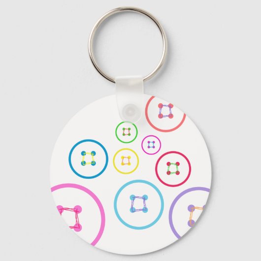 Niedlich als Button Schlüsselanhänger (Vorderseite)