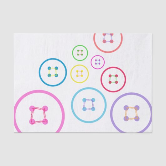 Niedlich als Button Seidenpapier (Vorderseite)