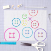 Niedlich als Button Seidenpapier (Handwerk)