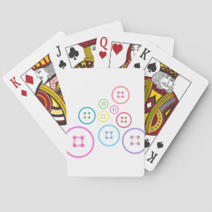 Niedlich als Button Spielkarten