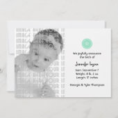 Niedlich als Button (Türkis) Ankündigung (Vorderseite)