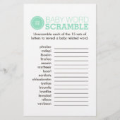 Niedlich als Button (Türkis) Flyer (Vorne)