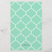 Niedlich als Button (Türkis) Flyer (Hinten)