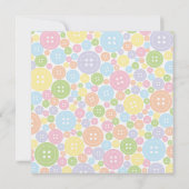 Niedlich als Button Twins Baby Shower Einladung (Rückseite)