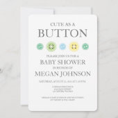 Niedlich als Button Unisex-Einladung Einladung (Vorderseite)