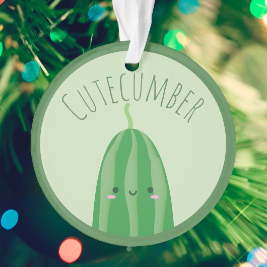 Niedlich als Cucumber Funny Kawaii Cutecumber Name Ornament