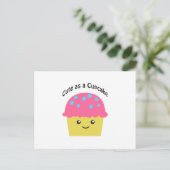 Niedlich als Cupcake Postkarte (Stehend Vorderseite)