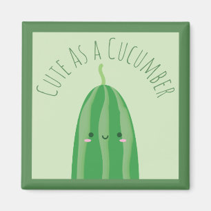 Niedlich als Gurke Funny Cutecumber Magnet