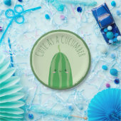 Niedlich als Gurke Funny Cutecumber Pappteller (Party)