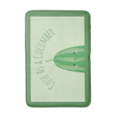 Niedlich als Gurke Funny Kawaii Cutecumber Badematte (Vorderseite Vertikal)