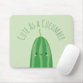 Niedlich als Gurke Funny Kawaii Cutecumber Mousepad (Mit Mouse)