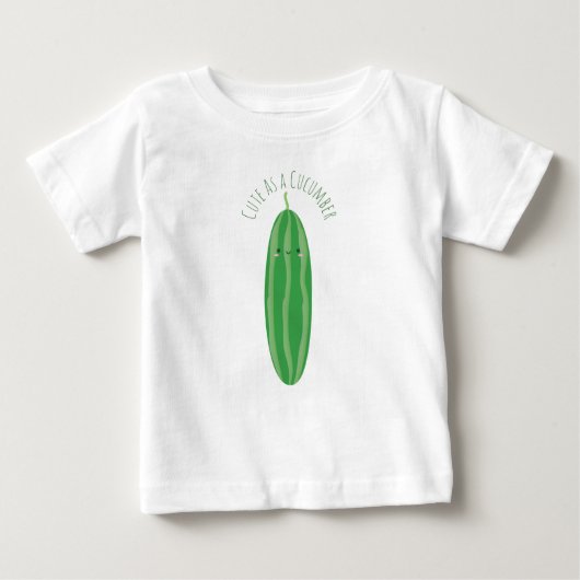 Niedlich als Gurke Funny Kawaii Cutecumber Unisex Baby T-shirt (Vorderseite)