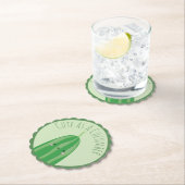 Niedlich als Gurke Funny Kawaii Cutecumber Untersetzer (Vor Ort)