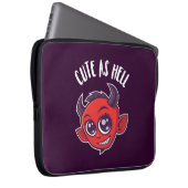 Niedlich als Hell Devil Laptopschutzhülle (Vorne Rechts)