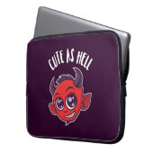 Niedlich als Hell Devil Laptopschutzhülle (Vorderseite Links)