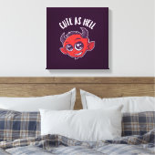Niedlich als Hell Devil Leinwanddruck (Insitu (Schlafzimmer))