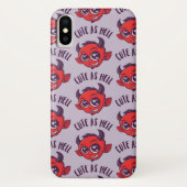 Niedlich als Hell Devil mit dunklem Text Case-Mate iPhone Hülle (Rückseite)