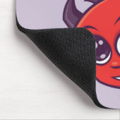 Niedlich als Hell Devil mit dunklem Text Mousepad (Ecke)