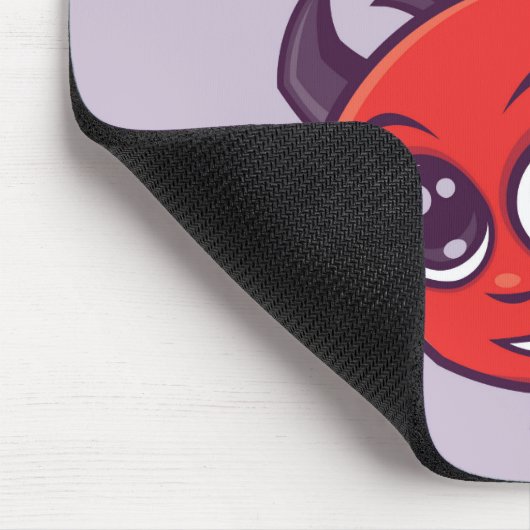 Niedlich als Hell Devil mit dunklem Text Mousepad (Ecke)