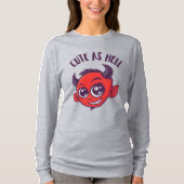 Niedlich als Hell Devil mit dunklem Text T-Shirt (Vorderseite)