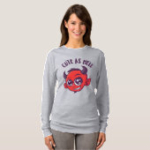 Niedlich als Hell Devil mit dunklem Text T-Shirt (Vorne ganz)