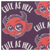 Niedlich als Hell Devil Stoff (Nahaufnahme)