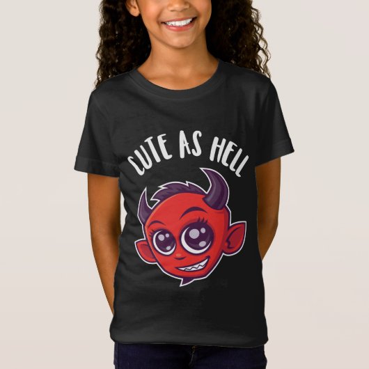Niedlich als Hell Devil T-Shirt (Vorderseite)