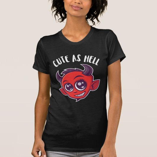 Niedlich als Hell Devil T-Shirt (Vorderseite)