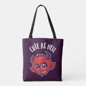 Niedlich als Hell Devil Tasche (Rückseite)