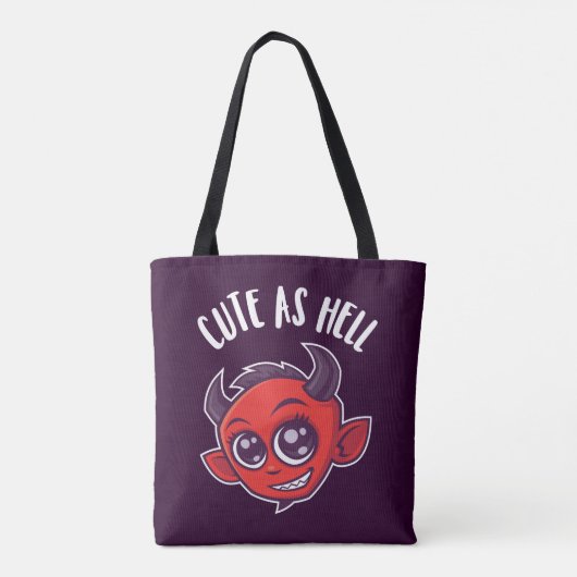 Niedlich als Hell Devil Tasche (Rückseite)