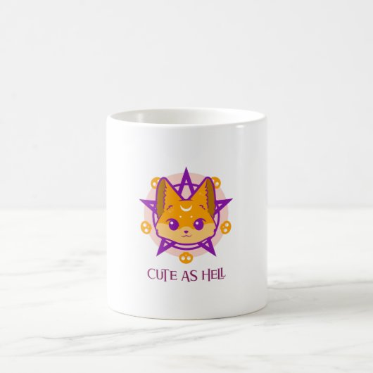 Niedlich als Hell Fox Kaffeetasse (Mittel)
