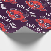 Niedlich als Höllen-Teufel Geschenkpapier (Ecke)