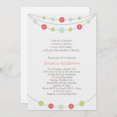 Niedlich als Knopf-Baby-Duschen-Einladung Einladung (Vorne/Hinten)