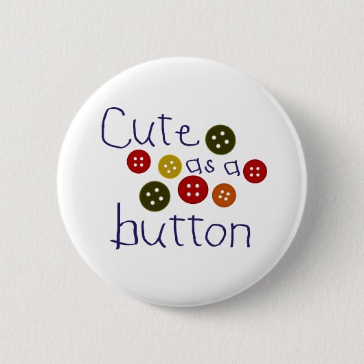 Niedlich als Knopf (Junge) Button (Vorderseite)