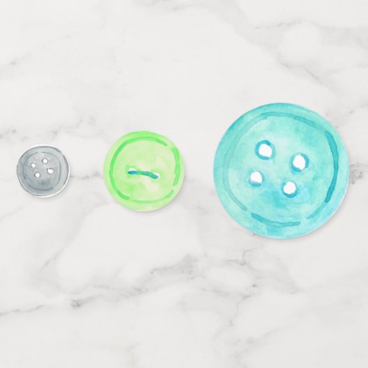 Niedlich als Knopf Kind Party Konfetti (Rückseiten)