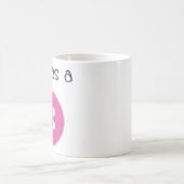 Niedlich als Knopf - Mädchen Kaffeetasse (Mittel)